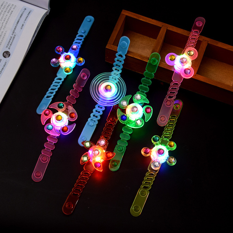 Novelty Toys Multi color Light Flash Toys Gift For Kid Luminous LED Lights Creative Bracelet Watch Flash Wrist Luminous Toys