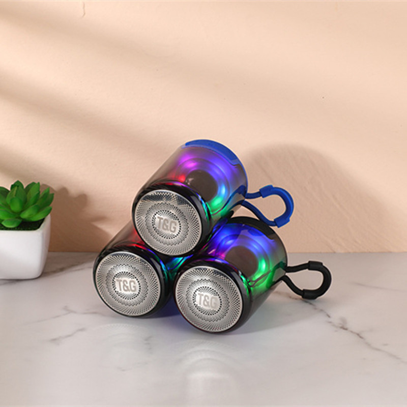 Led Light Plug Card TG314 Speaker Portable Creative Mini Tws Series Fm Small Stereo Wireless Speaker Lanyard Mini Card Speaker