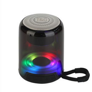 Led Light Plug Card TG314 Speaker Portable Creative Mini Tws Series Fm Small Stereo Wireless Speaker Lanyard Mini Card Speaker