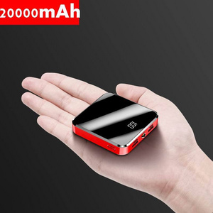 2023 Portable Fast Charging mobile Phone Powerbank Gift Pocket Digital dising light 10000mah 20000mah mini power bank for iphone