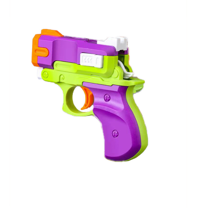 Rubber band launcher  Toy gun  decompression toys  miniature gun models  launchable  Interactive toys for children's families