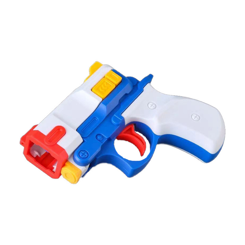 Rubber band launcher  Toy gun  decompression toys  miniature gun models  launchable  Interactive toys for children's families