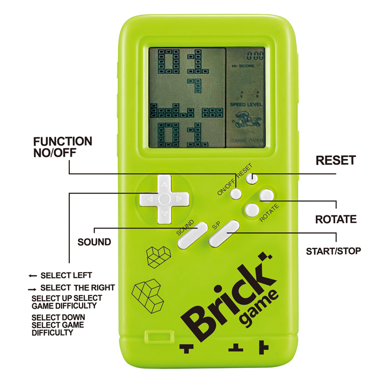 Professional production 23 game modes handheld brick game console