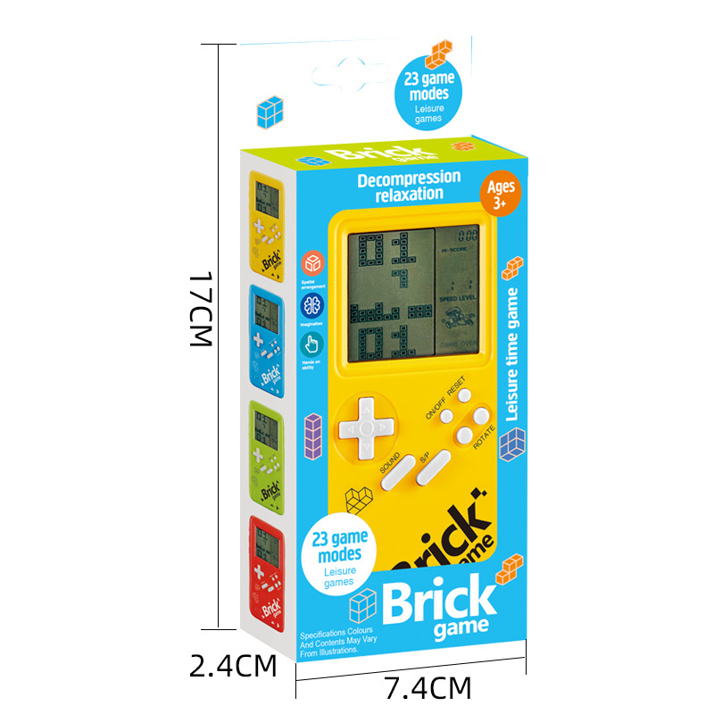 Professional production 23 game modes handheld brick game console