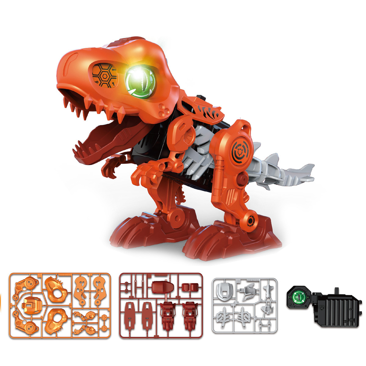 Assemble DIY Electric Battery Operated 3D Dinosaur Kits CRYPTOVOLANS Model Take Apart Robot Building Sets