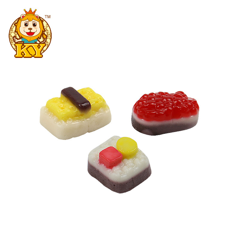 High quality oem sushi shaped japanese food gummy candy for kids