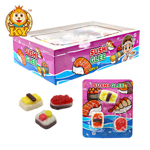 High quality oem sushi shaped japanese food gummy candy for kids