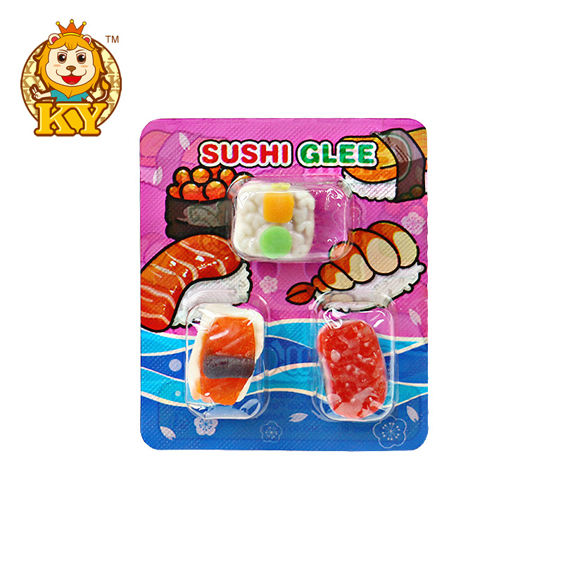 High quality oem sushi shaped japanese food gummy candy for kids