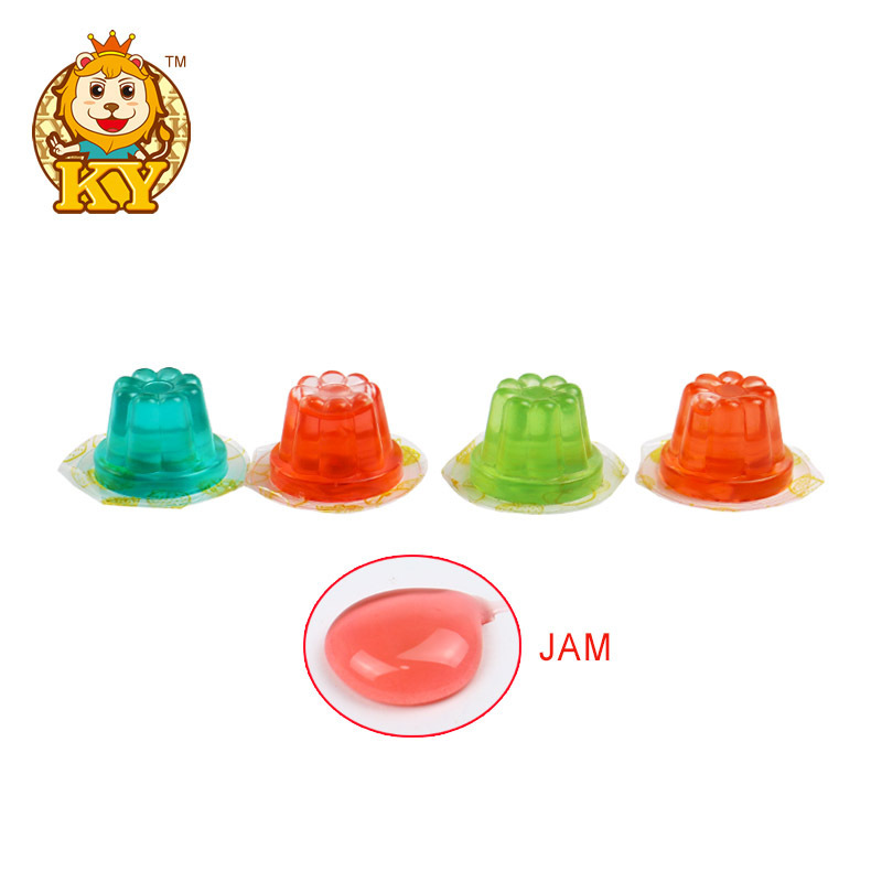 Factory new product sugar coated rainbow sour candy belts soft gummy candy roll jam jelly popping candy