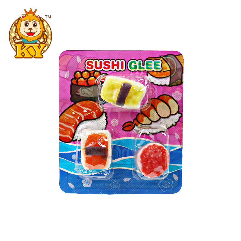 High quality oem sushi shaped japanese food gummy candy for kids