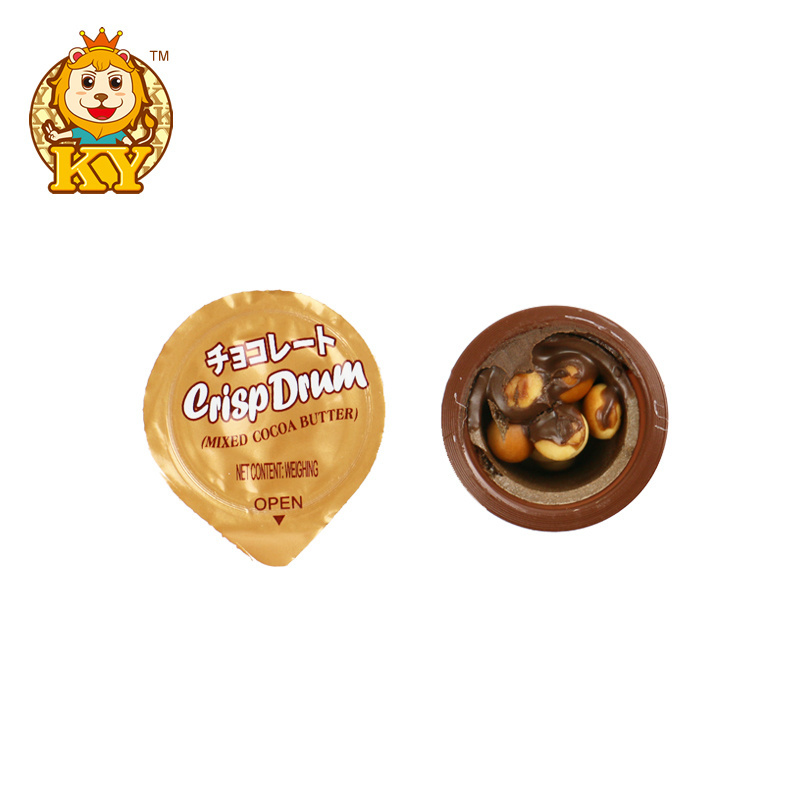 Wholesale custom sweet chocolate cup with biscuit ball for kids