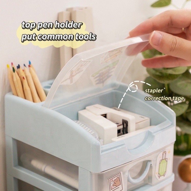 Multi-layer Cabinet Desktop Makeup Organizer Mini Plastic Storage Drawers