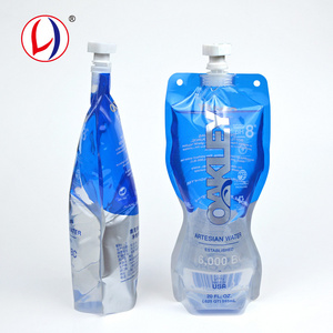 U.S Market Hot Sale Drinking Water Spout Pouch Packaging with Special Square Cap