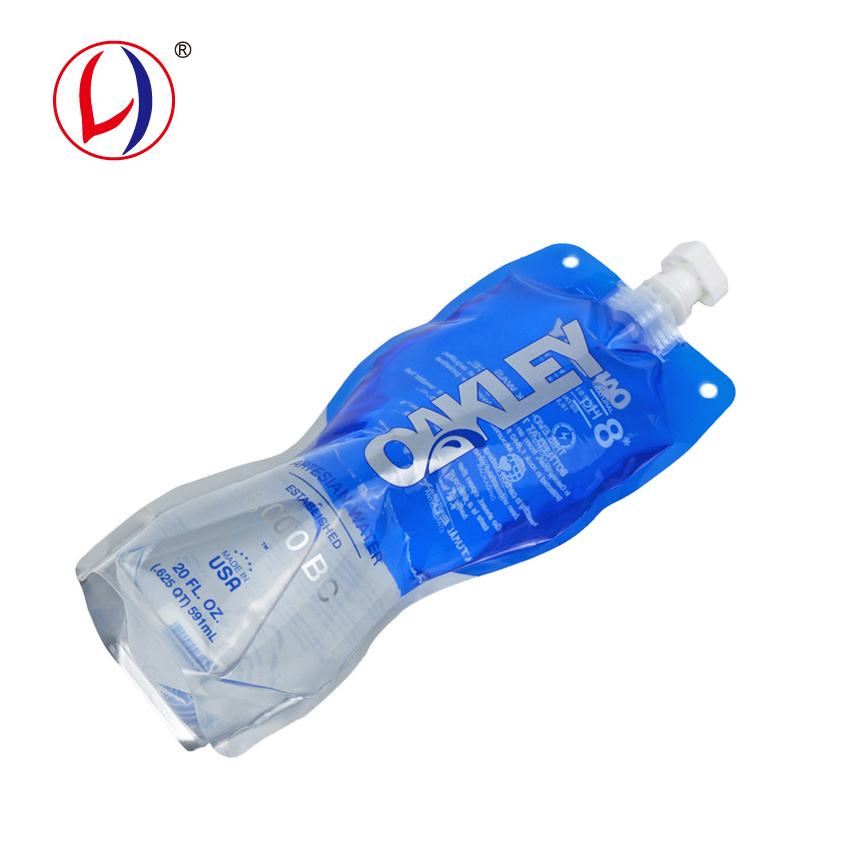 U.S Market Hot Sale Drinking Water Spout Pouch Packaging with Special Square Cap