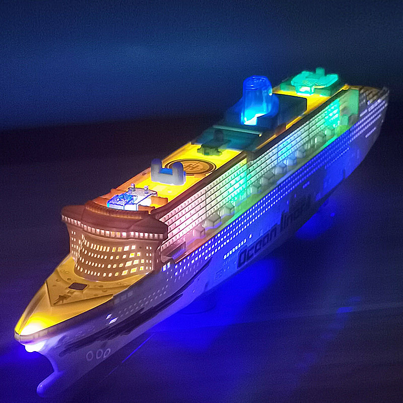 music cruise universal electric toy ship Model New Product Rotating Juguetes Flying Flashing Funny children electric toys