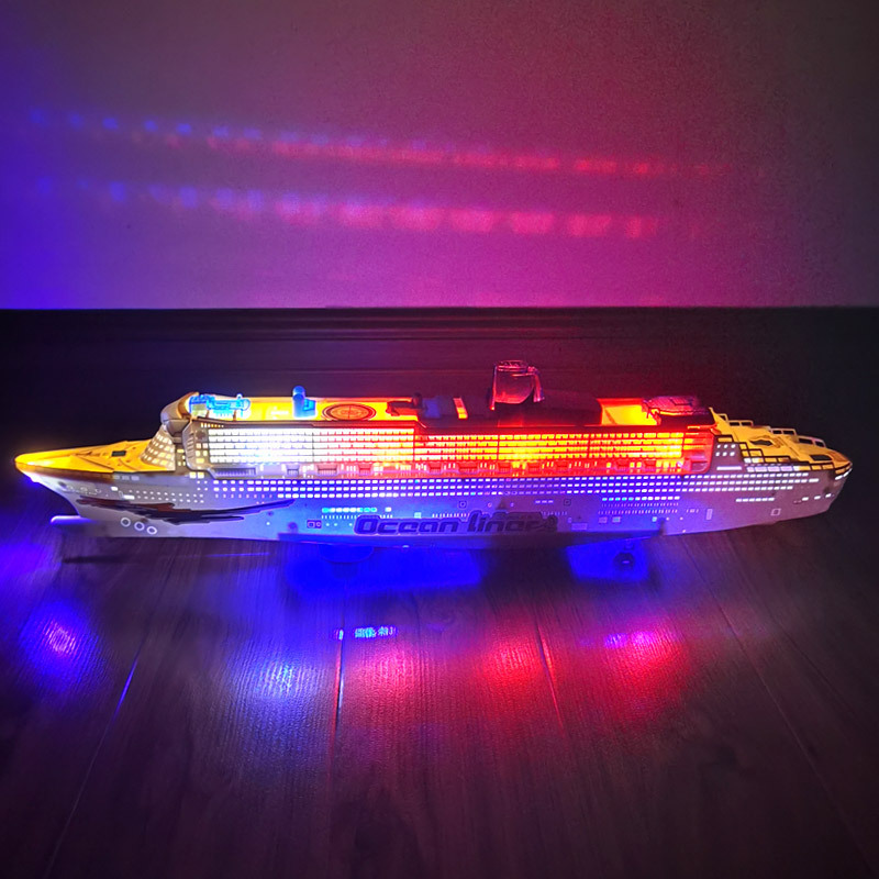 music cruise universal electric toy ship Model New Product Rotating Juguetes Flying Flashing Funny children electric toys