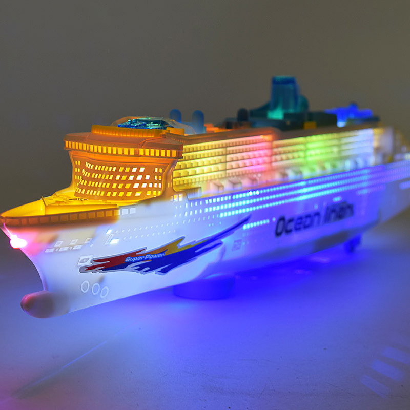 music cruise universal electric toy ship Model New Product Rotating Juguetes Flying Flashing Funny children electric toys