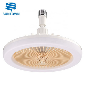 Modern Simple Silent Led Ceiling Fan Light Bulb With Remote Control