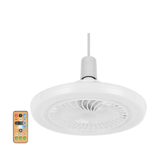 New Modern Simple Silent LED Ceiling Fan Light Bulb With Remote Control Bedroom