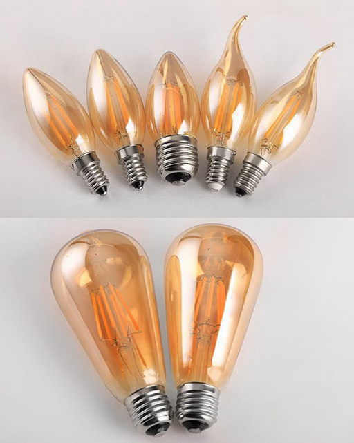 A60 ST64 E27 4W 6W 8W edison led filament bulb