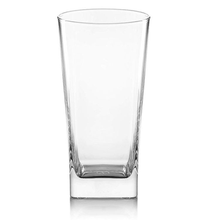 highball beverage glass tumbler cups 300ml custom square drinking glasses