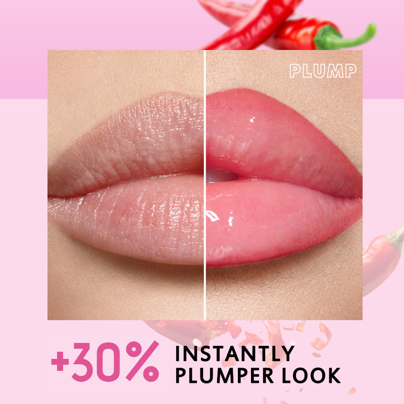 Wholesale 6 Color Lipgloss Plumped Shine for Plumper Looking Lip Oil Natural Organic Lip Tint