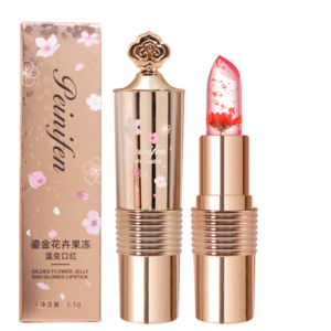 Newest Waterproof jelly flower lipstick Wholesale Lazy Lipstick Long Lasting Nonstick Cup Lip-shaped Lip balm