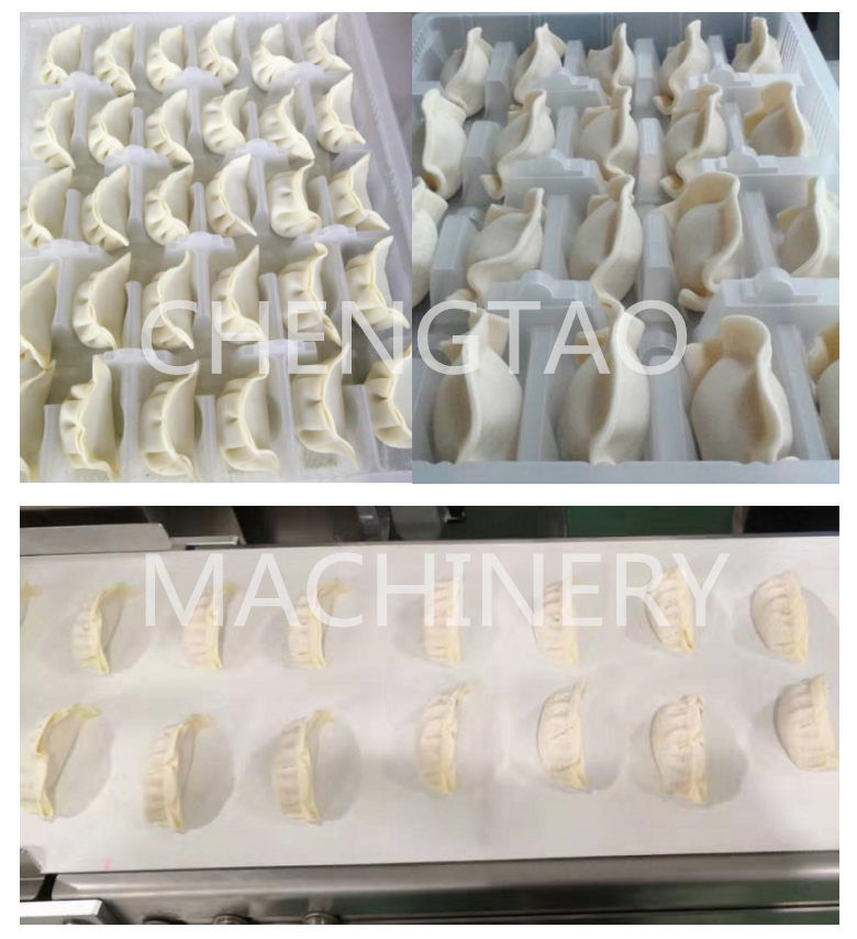 Industrial fully automatic high capacity handmade dumpling making Japanese gyoza machine