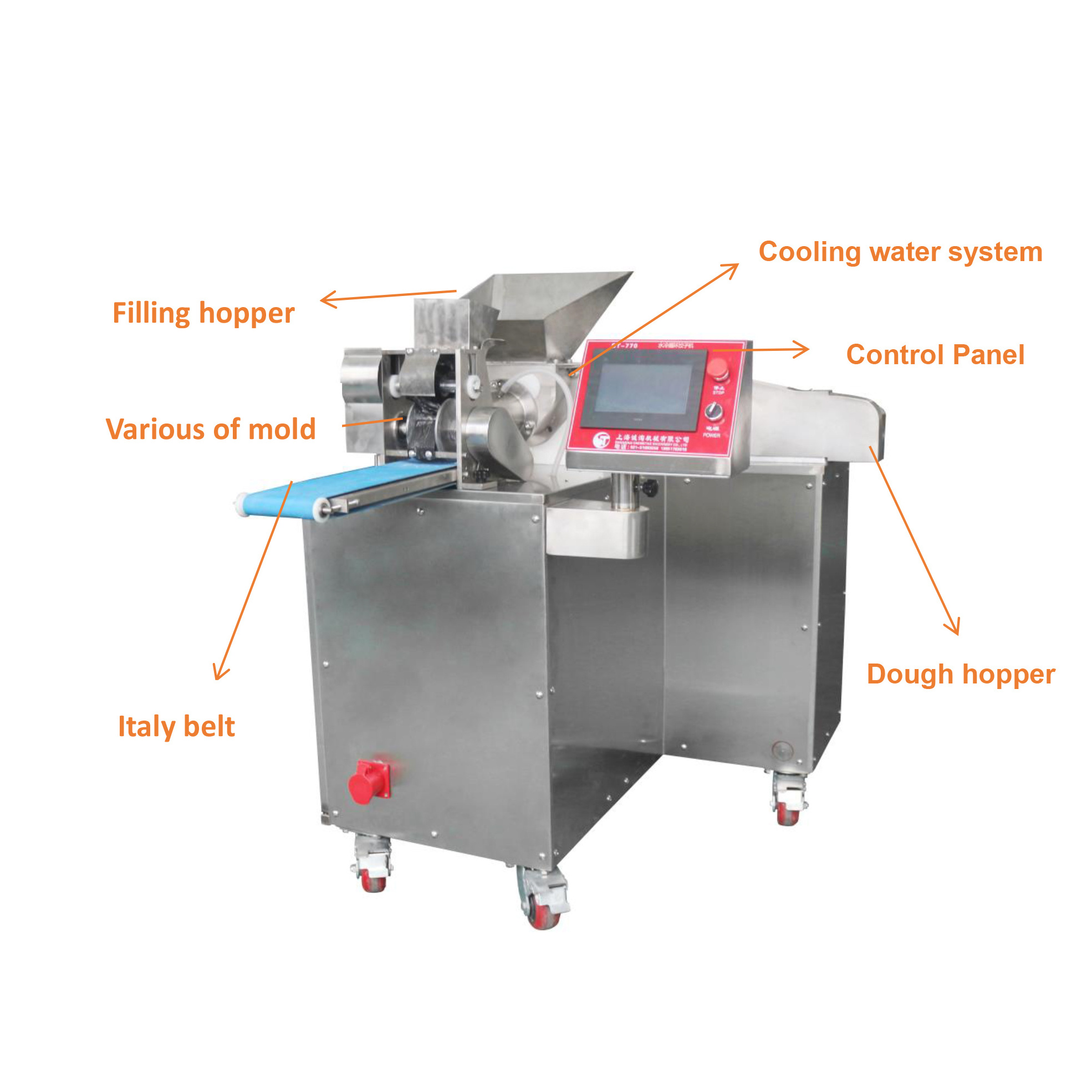 Stainless steel automatic dumpling machine ravioli empanada samosa making machine