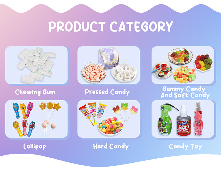 Confectionery Natural Sweet Candy Fruit Jelly Gummy Candies Delicious Soft Candy