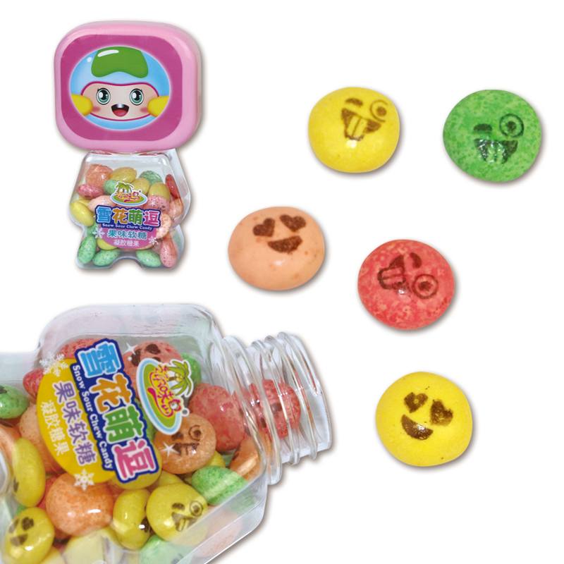 Fun toy fudge Colorfully RASPBERRY CUMMY CANDY Fruit fudge