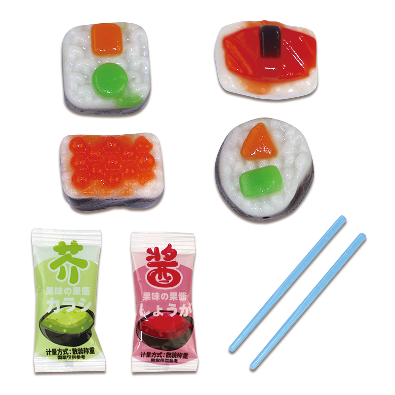 Custom private label Japanese sweets Sushi gummy candy