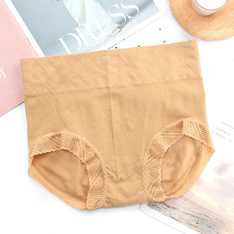 Cotton Underwear Women's Panties Wholesale Stock Lots Seamless Mid Waist Ribbed Lady for Women Adults Other Pattern