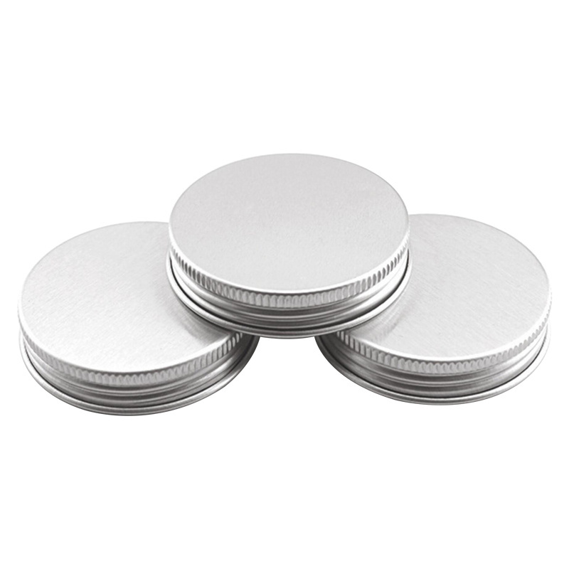 Metal Lid Silver Aluminium Diameter Metal Tube Round Lid Screw Caps For Cosmetic Bottle Screw Cap