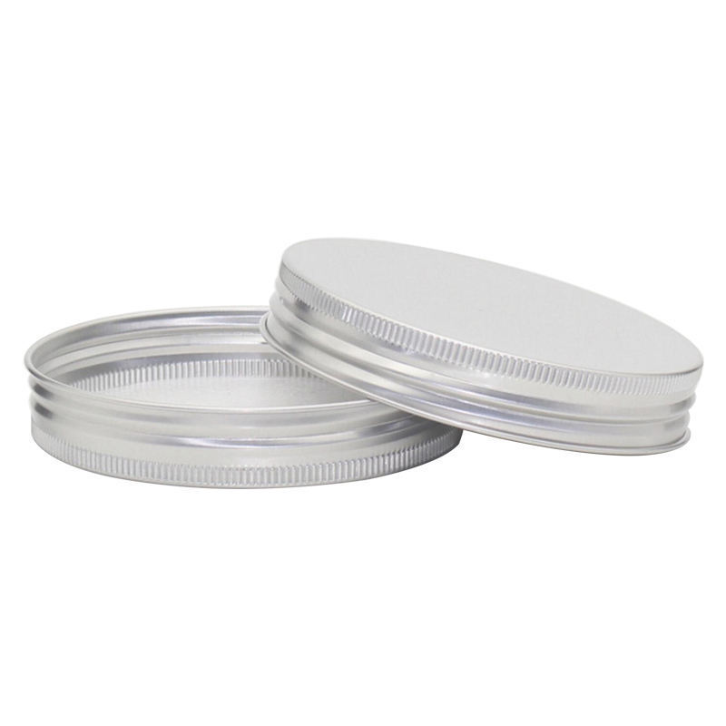 Lead Time Silver Aluminium Screw Cap Lids with EPE Liner For Glass Jar