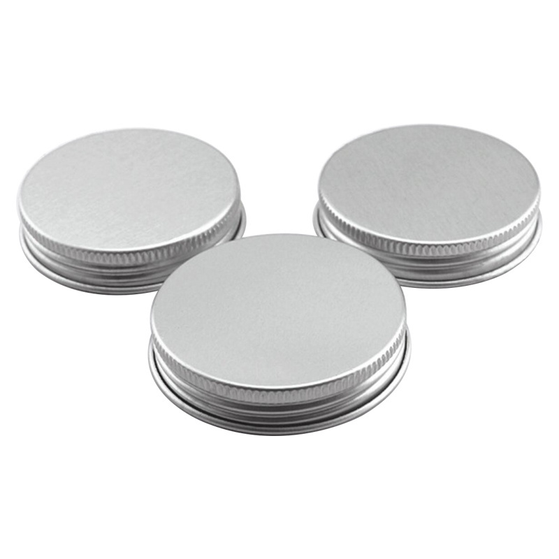 Metal Lid Silver Aluminium Diameter Metal Tube Round Lid Screw Caps For Cosmetic Bottle Screw Cap