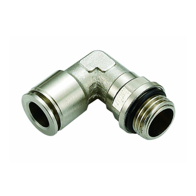 STNC MPC8-G02 Brass Plated Nickel G Thread With O Ring Male Straight Metal Connector Pneumatic Push In One Touch Fitting