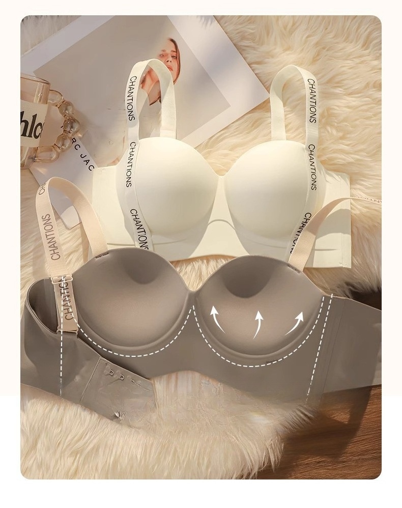 factory direct sale high quality Adjusted-straps lingerie wireless comfortable push up bra  fashion seamless bra