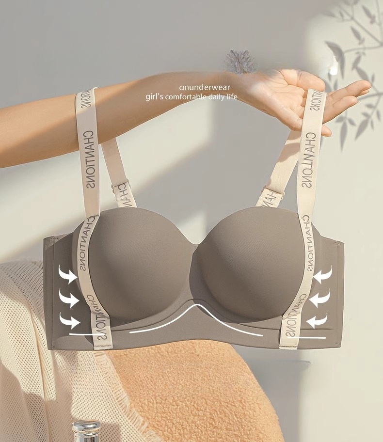 factory direct sale high quality Adjusted-straps lingerie wireless comfortable push up bra  fashion seamless bra