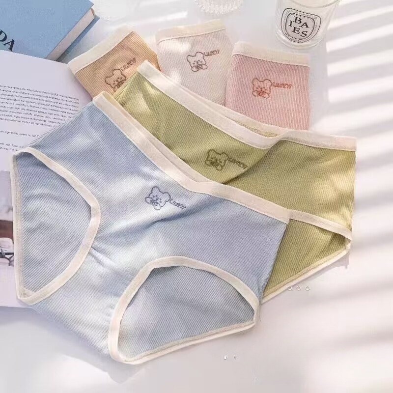 factory wholesale quality cotton crotch underwear Spot cute cartoon sweet pure briefs shorts head women's panties