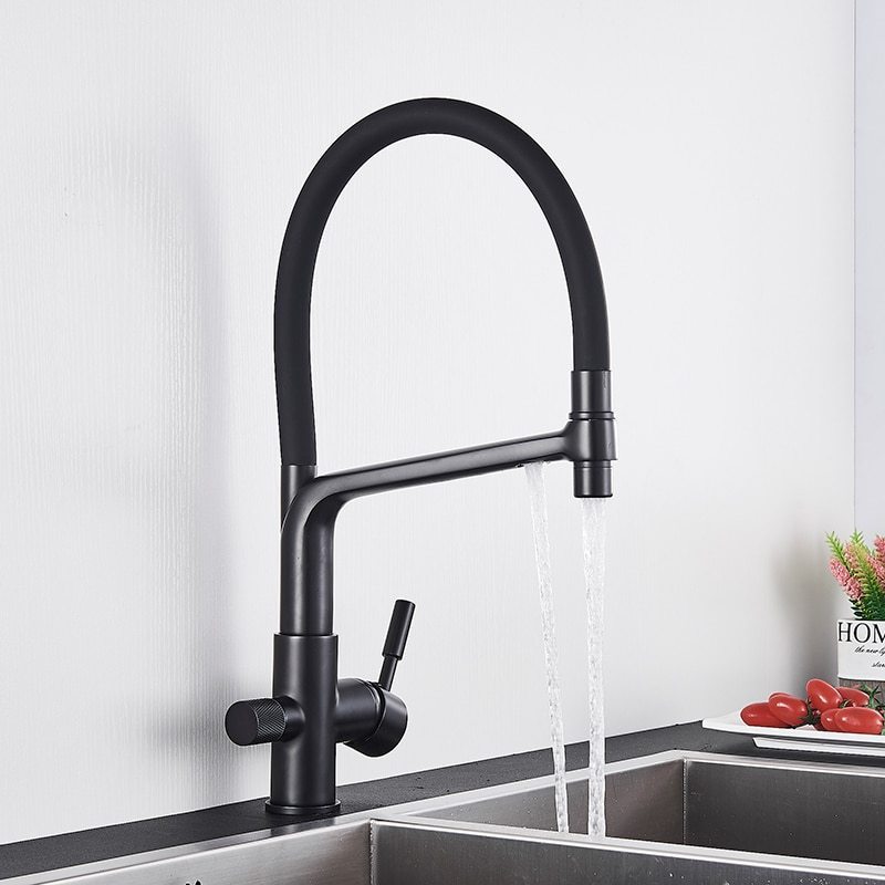 flexible Kitchen Faucets kitchen sink Mixer 360 Degree Rotation 3way Water Purification Feature Kitchen taps Water Filter Faucet