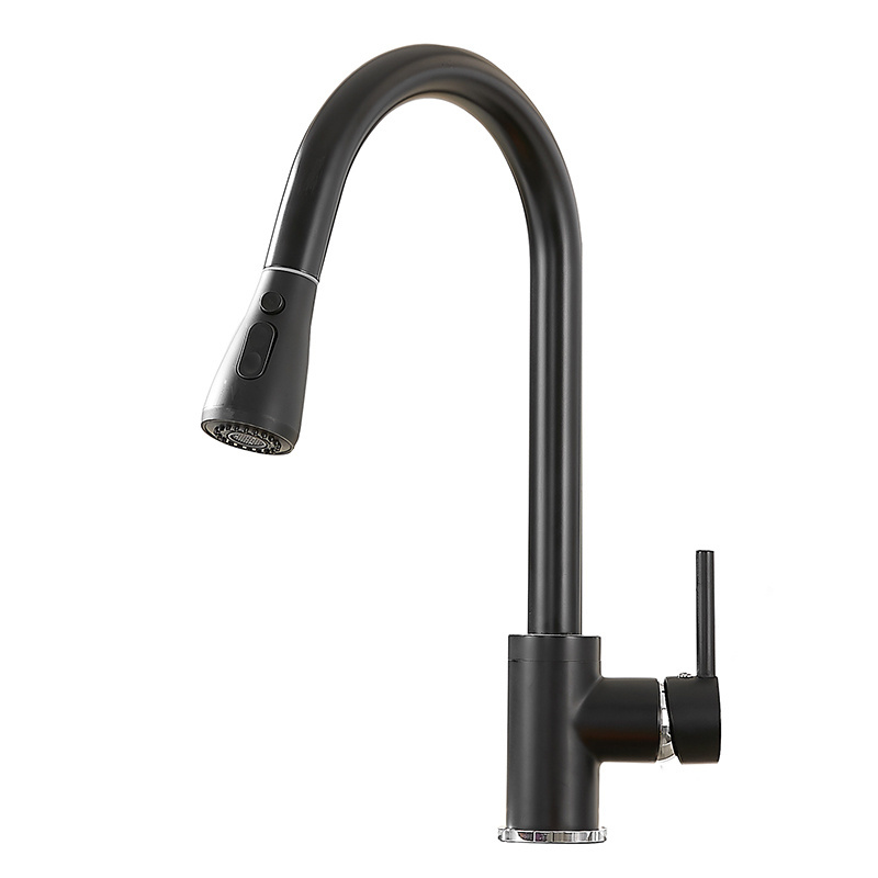 STOCCO 360 adjustable flexible pull out brass industrial gourmet kitchen faucet extension with sprayer