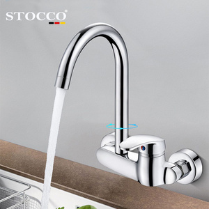 cheap brass chrome kitchen faucet tap sink flexible hose wall mount faucet for kitchen