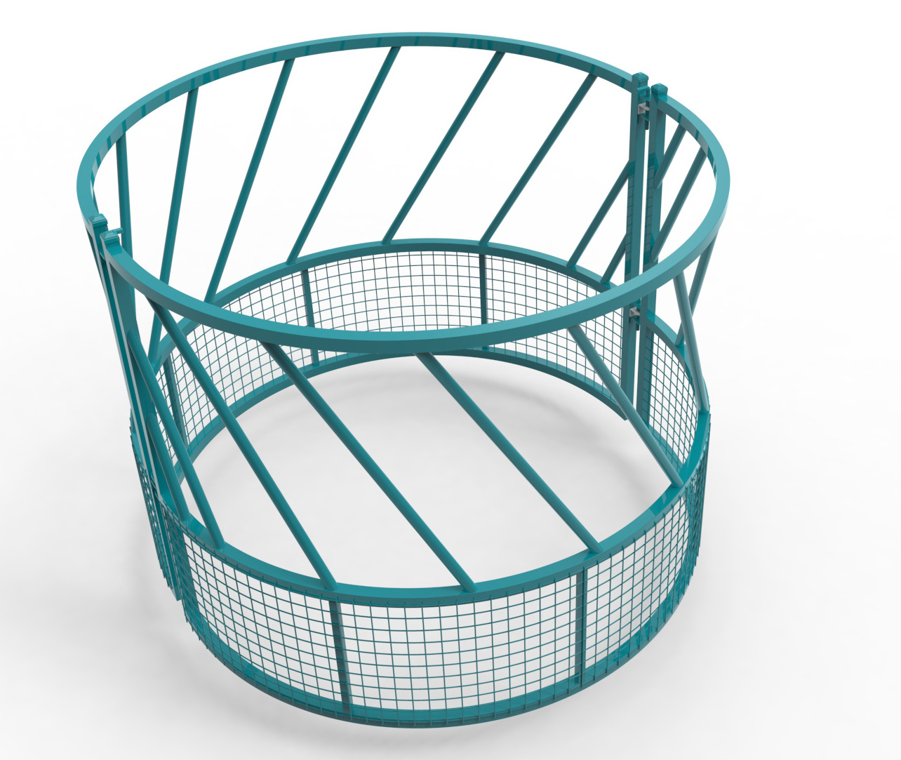 heavy duty factory supplier  circular with roof  cattle  horse round cradles mesh ring  galvanized tray  hay feeder