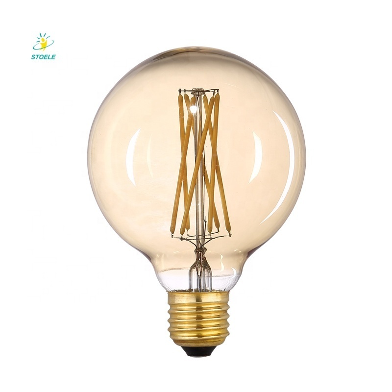 6000K G40 LED 1W 2W Plastic Shatterproof String Bulbs Base Edison Vintage Replacement Outdoor Light Bulb