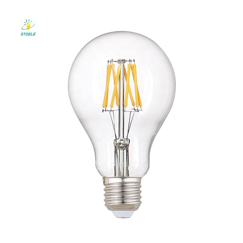 Factory Price 2W 4W 6W 8W A60 G80 Candle ST64 G45 E27 Retro Light Edison Led Filament Bulb