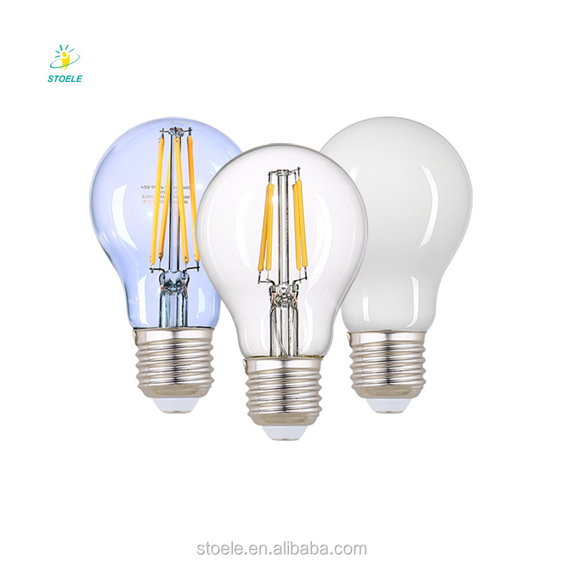 Factory Price 2W 4W 6W 8W A60 G80 Candle ST64 G45 E27 Retro Light Edison Led Filament Bulb