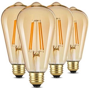 High Quality Clear Glass ST19 Vintage Led Bulb 2700k 3000k 4000k 6500k Filament Globe Led Lights Bulbs