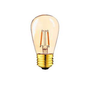 4W 6W Vintage Edison Clear Amber Glass Tubular Light T45 Flexible Led Filament Bulb