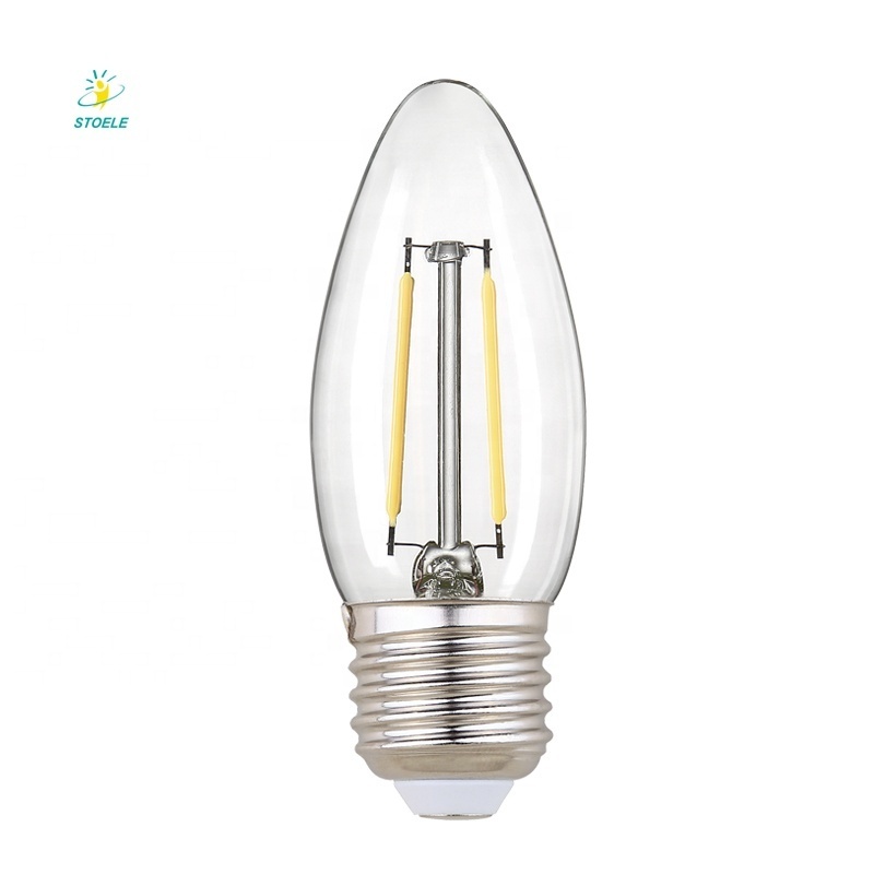 C35 LED Filament Bulb E27 E14 2W 4W 6W 8W Clear Retro Edison AC Super Bright Lamp Light Bulb